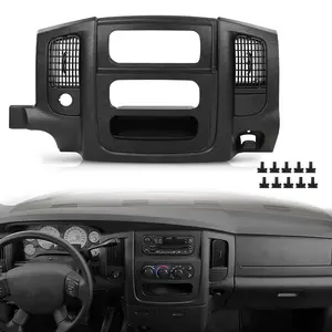 Fit For 2002-2005 Dodge Ram Dash Bezel Radio Surround Trim w/ Storage