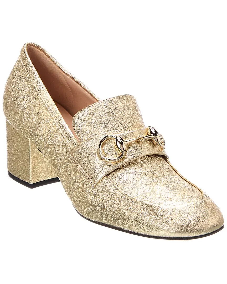 Gucci Horsebit Leather Loafer Pump