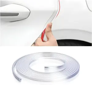 Car Door Edge Guards, Ft PVC U Shape Sealed Door Edge Protection, AntiCollision Protector Strips Guards, Clear AntiScratch Trim Molding, Auto Accessories Universal for Most Cars (Transparent)
