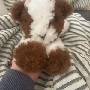 Handmade crochet fluffy goat
