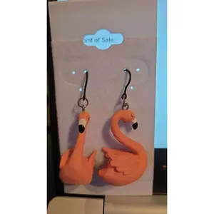 3D flalmingo plastic dangly hook