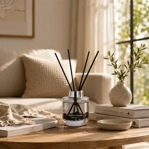 Pretty Valley Home-Reed Diffuser Set - 100ml/3.52 fl oz Resilience Scented Oil Kit with Glass Bottle, Reed Sticks, Long-Lasting Fragrance Oil, Gift Box for Office, Living Room Decor