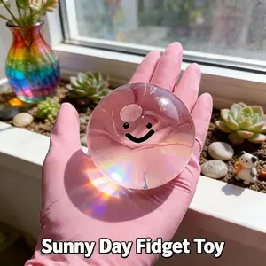 Pink Squishy Dumpling, Transparent or Semi-Transparent Pink Smiley Face Squeeze Toy, Slow Rebound Stress Relief Fidget Plush Stuffed Toy
