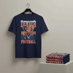 Denver Football Fan Gift T-Shirt Skeleton Player Mile High Sports Apparel