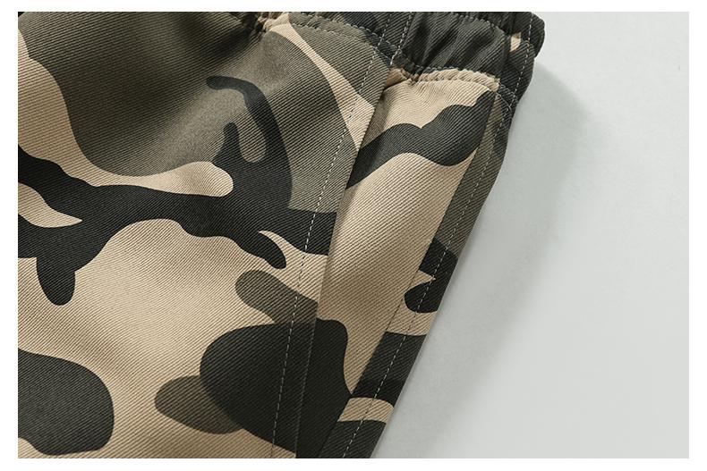 Men's Plain / Camo Print Letter Patched Drawstring Waist Cargo Shorts, Regular Fit Casual Comfortable Breathable Flap Pocket & Slant Pocket Design Shorts for Daily Wear, Men's Bottoms for All Seasons, Camouflage Shorts straight-leg pant