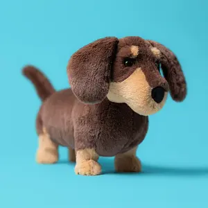 Jellycat Otto Sausage Dog Plush, Soft Brown Dachshund Stuffed Animal with Jellycat Bag, Cute Puppy Doll Collectible Gift for Kids, Dog Lovers & Adults