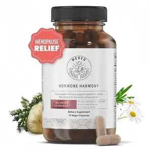Hormone Harmony 72 Vegan Capsules | Natural Hormonal Support for Women & Young Girls | Gentle Support for Menopause & Perimenopause | Helps Soothe Hot Flashes & Promote Hormonal Balance