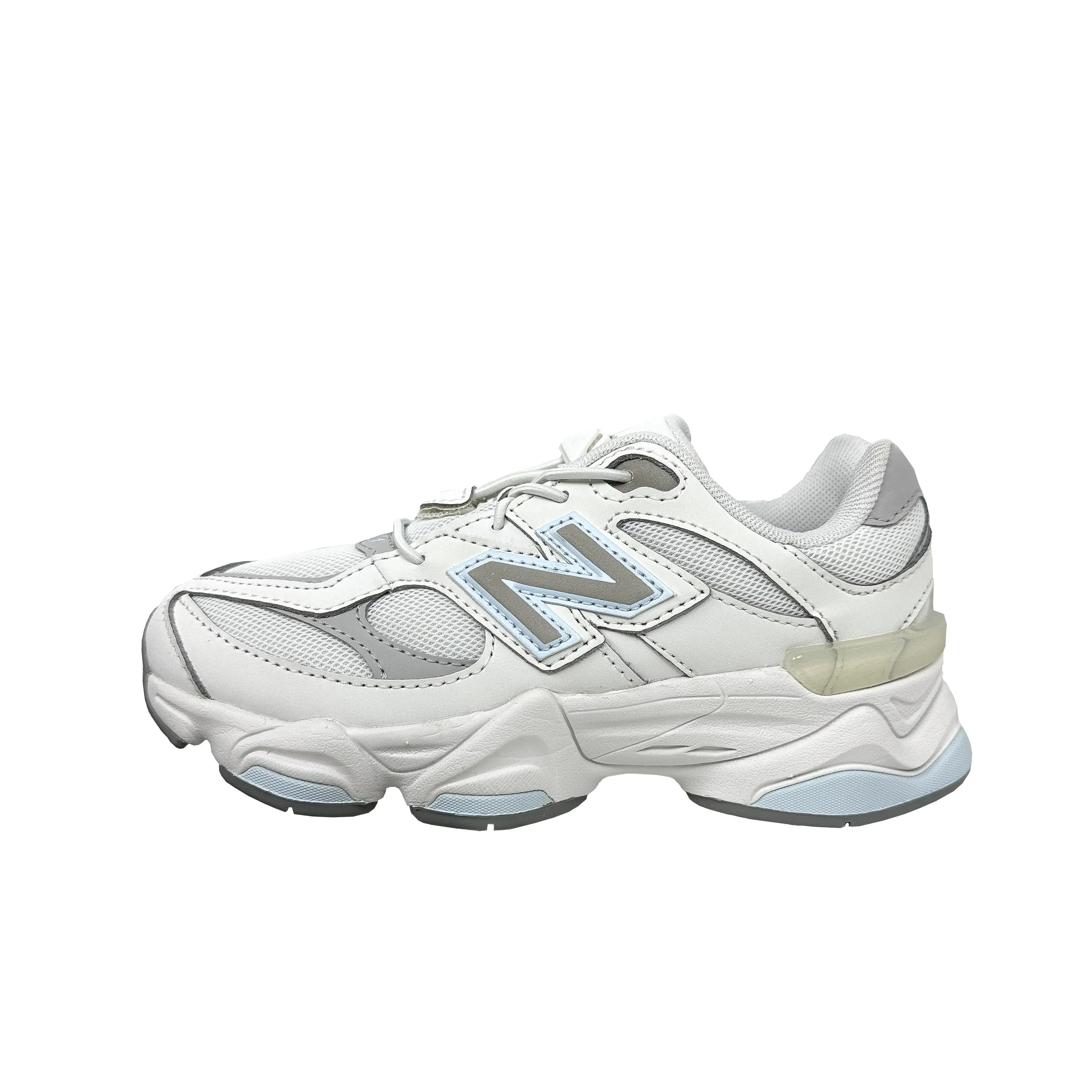 New Balance 9060 Comfy Kids' Sport Shoes - Little Kid (1y-2y), Reflection Quarry Blue, Lace Toggle, Reflective Details for Play, Runs Narrow, Stylish & Comfy, Easy Lace Toggle, Laces