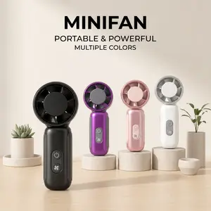 Mini Handheld Fan with LED Display 199 Speed Turbo Pocket Fan for Women USB Rechargeable, High-Speed Cooling for Travel & Makeup Perfect Gift Portable Refrigeration
