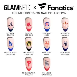 Glamnetic x Fanatics MLB Press-On Nail Collection Glamnetic x Fanatics MLB Press-On Nail Collection
