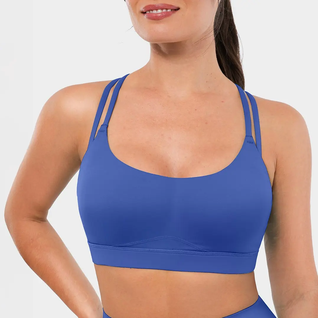 Sports Bras-Normal Blue