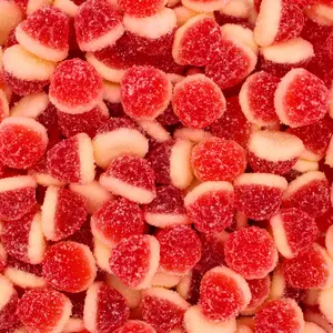 Swedish Strawberries Vanilla Berry Gummies - 1/2 Pound - Sweet Snack - Ideal for Gummy Filling Bonbon Candy Sweet Snack
