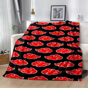 Itachi Anime Flannel Blanket, Soft Warm Throw Blanket for Bedroom Living Room Camping and Travel Comfort