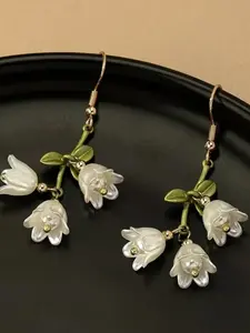 Fashionable Style Flower Design Dangle Earrings, Fashion Jewelry for Party, Daily Clothing Decor, Trendy All-match & Exquisite Jewelry for Birthday Gift, Fashionable Jewelry Accessories