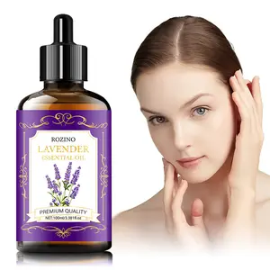 Rozino Premium Lavender Essential Oil - High - Quality Aromatherapy Fitness Healthy body oil lemon balm jojoba oil levanta batana oil dry body oil curly  hair  oil  treatment