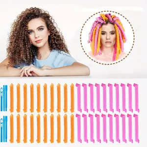 Heatless Spiral Curling Iron with Styling Hook, Designed for Women and Children with Long or Medium-Length Hair, Achieving Heat-Free Styling