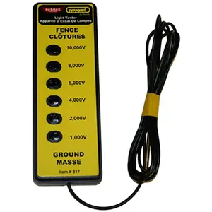 PARKER 817 6-Light Voltage Tester for Electric Fences - Sequence Lights, Voltage Check