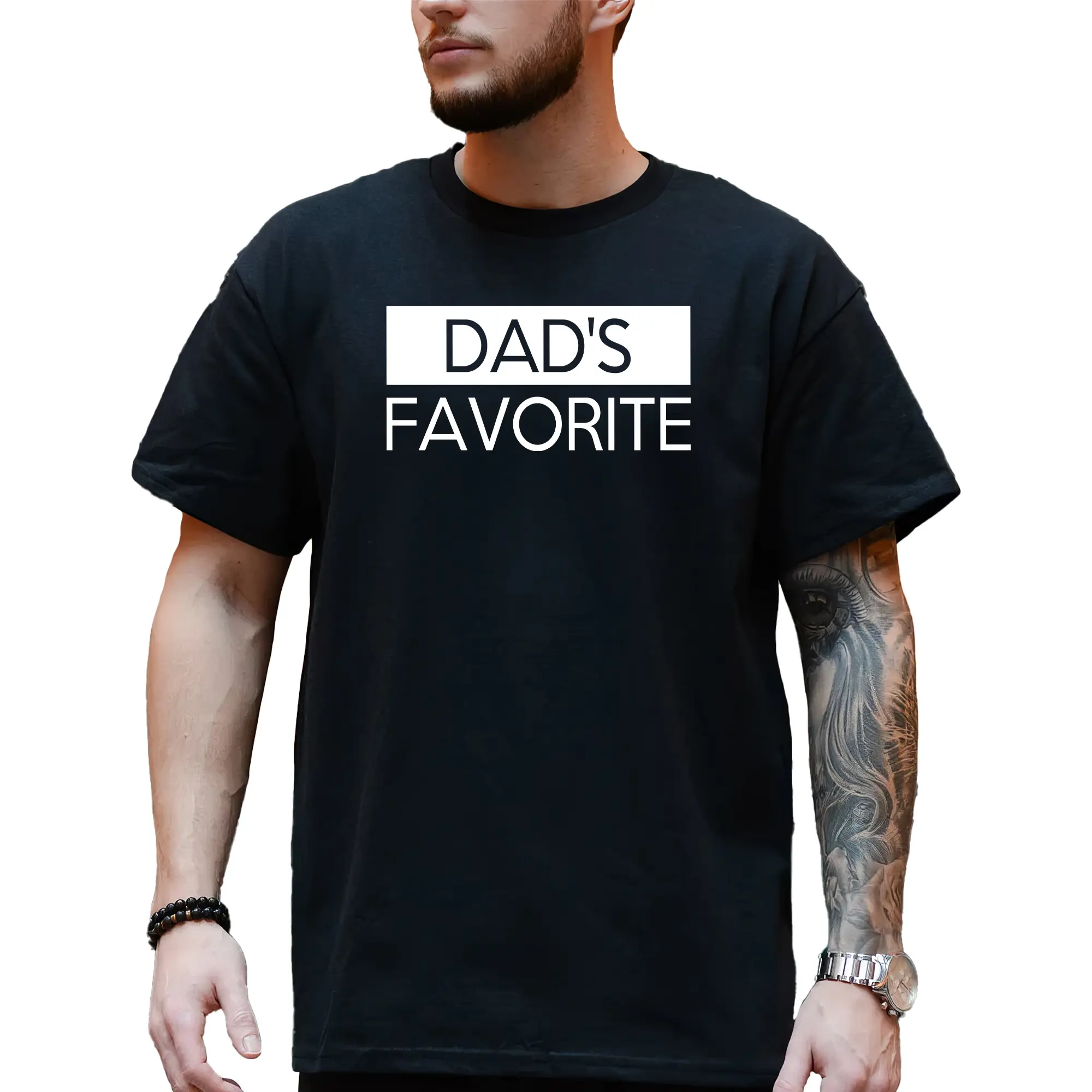 MAPTEES Dad's Favorite Graphic Tee, Favorite Child T-shirt For Men, Family Bonding Shirt, Funny Family Men Tee, Sibling Men Clothing, Family Gifts