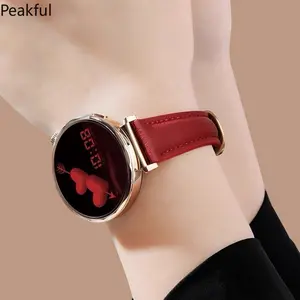 Suitable for Huawei Watch GT/6/5 Real Cowhide Strap Watch5 Soft Small Waist Christmas New Year Red