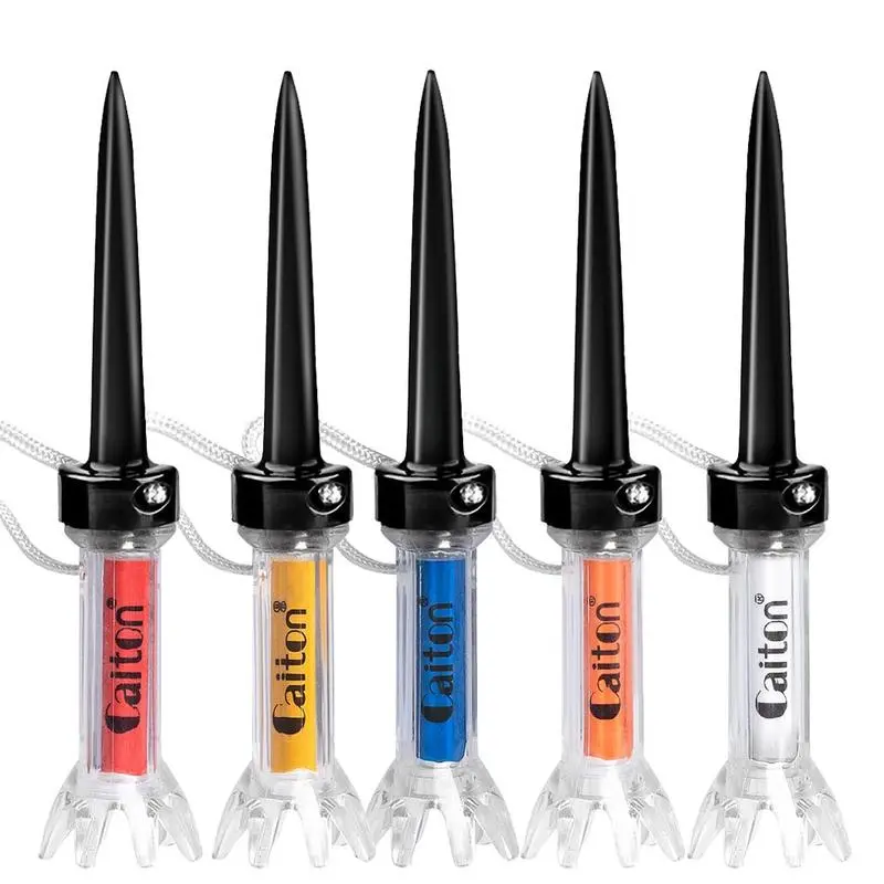 5 Piece Magnetic Golf Tee Set with 360° Bounce Technology, Available in 3 Sizes for Enhanced Accuracy, Durable Plastic Design for Optimal Performance Golf Training Tool, Golf Training Aid, Golf Training Accessory