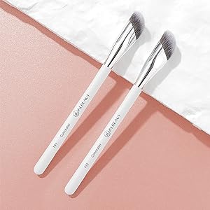 Concealer Brush, Angled Under Eye Makeup Small Foundation Precision Face Blending Brush (193 concealer brush)