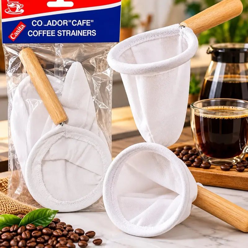 Grèp kafe, coffe strainers,colador café pwodui peyizan haitien. Kitchen