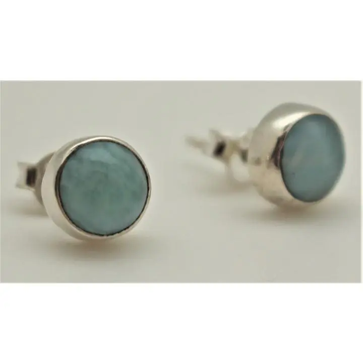 Larimar Stud Earrings - I1011