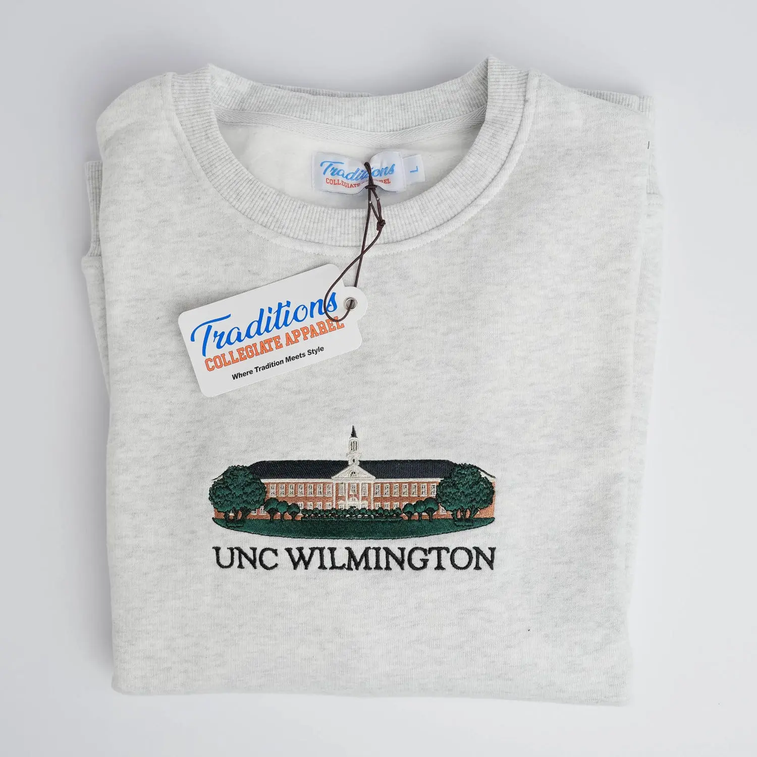 UNC Wilmington Crewnecks, Embroidered Sweatshirt