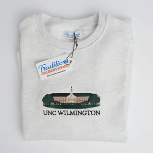 UNC Wilmington Crewnecks, Embroidered Sweatshirt