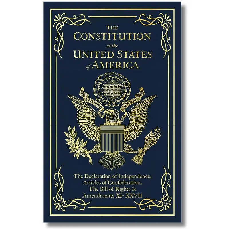 United States Constitution Complete Book Set - Handy-Size 109-Page Paperback, Including Declaration of Independence, Bill of Rights, History Books, Refresher for History Buffs, Teaching Tool
