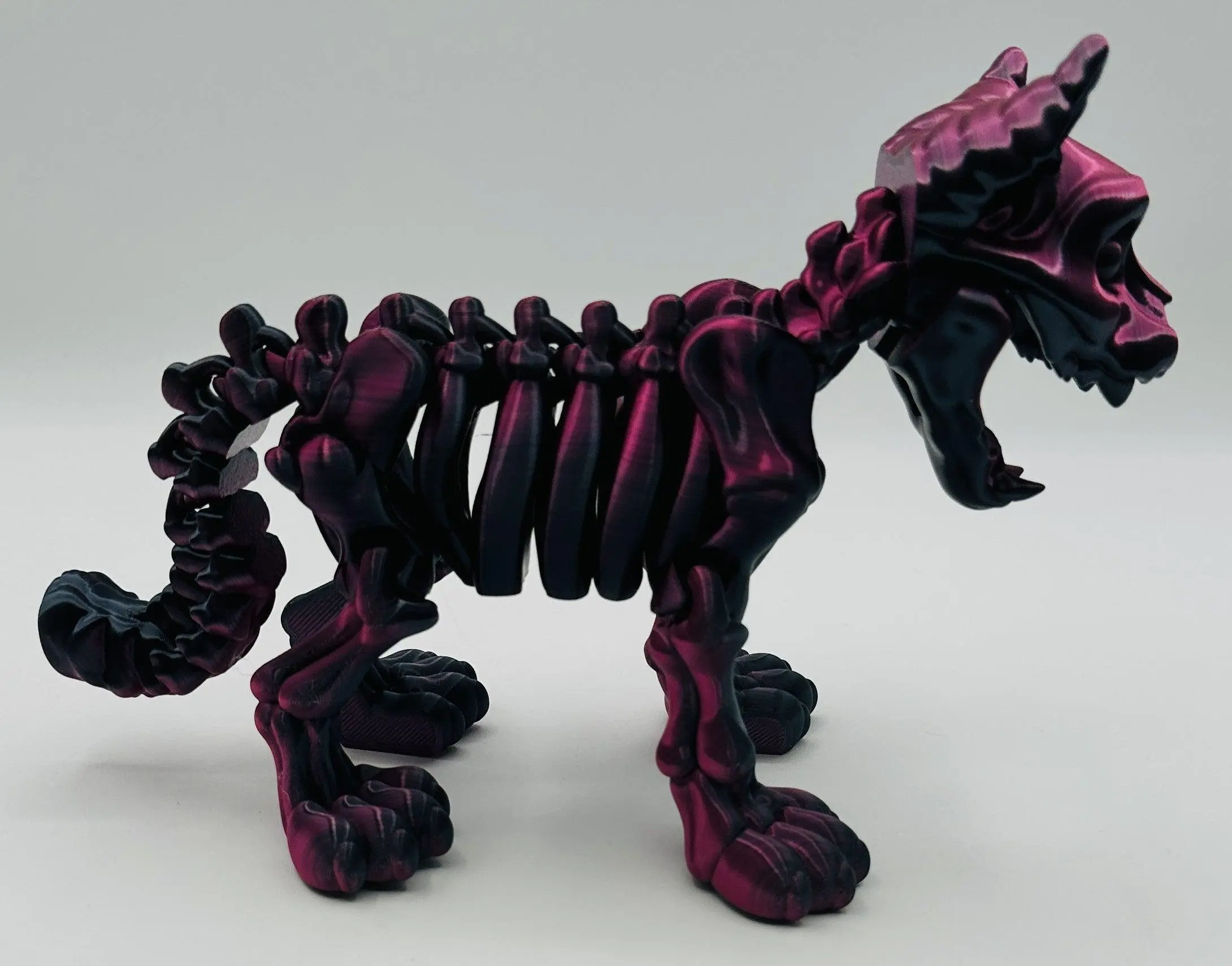 Skeleton Kitty, 9" Articulated Flexi Pet