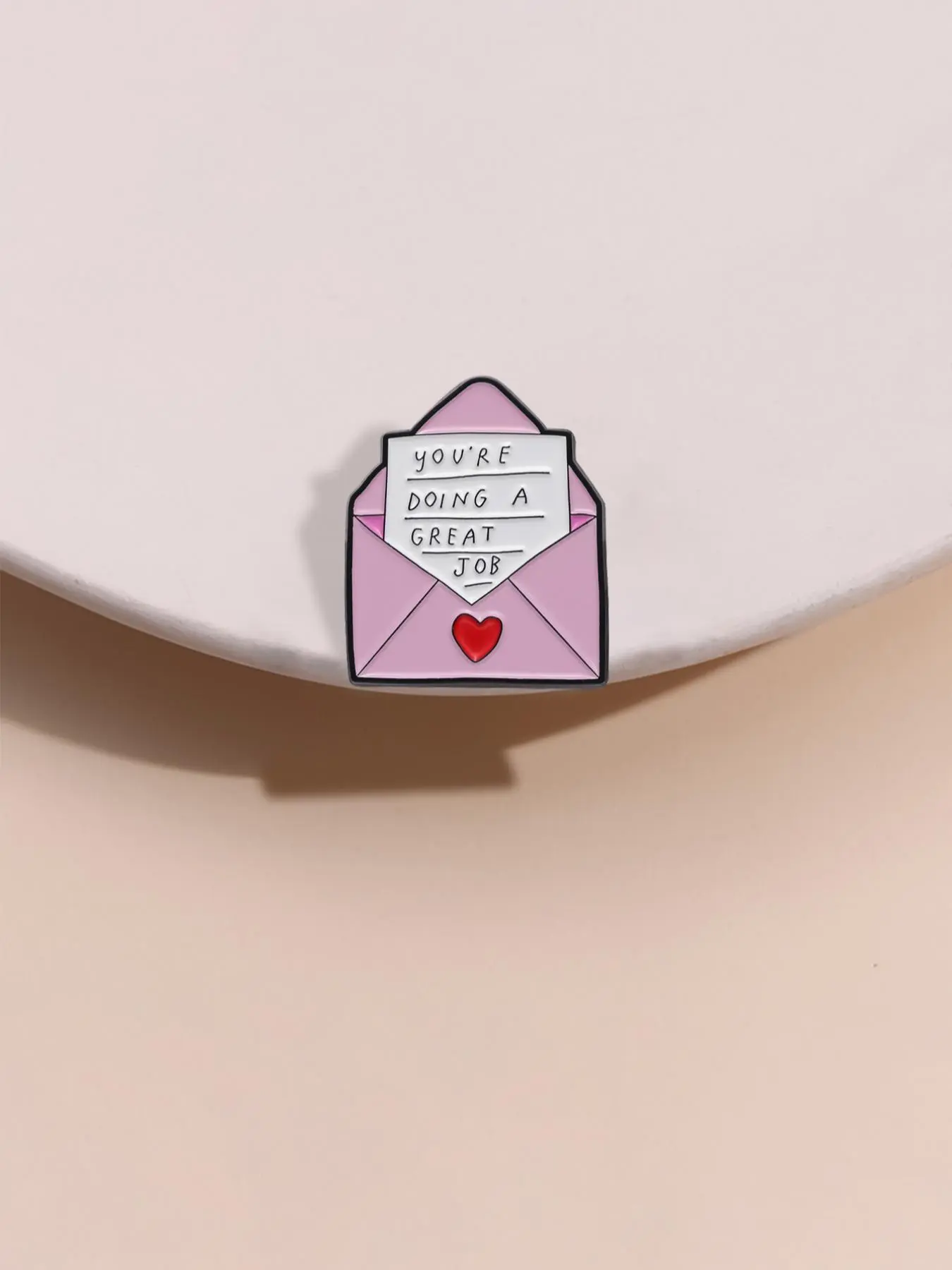 You're Doing A Great Job Letter Design Brooch, Cute Cartoon Badge for Bag & Clothes Decor, Fashion Accessories for Women & Men, Lapel Brooch, Durable Metal Pins, Alloy Brooch Pin