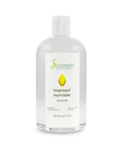 ISOPROPYL MYRISTATE Cosmetic Grade for Soap Making, Fragrances, Shampoo, Creams & Lotion, Makeup & Adhesive Remover, Antiperspirants & Deodorants 16 fl oz