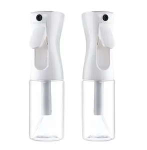 Continuous Spray Bottle for Hair-2 Pack 6.8 Oz/200ml Empty Ultra Fine Water Mist Sprayer for Hairstyling, Salons, Cleaning, Plants, Misting & Skin Care - Reusable Beauty Spray Bottle (6.8OZ-2PACK)
