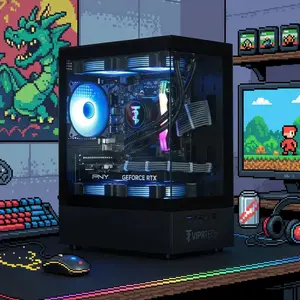 VIPRTECH Reaper 2.0 Liquid-Cooled Gaming PC | Ryzen 7 8700F | RTX 5060 Ti 16GB | 16GB DDR5 | 1TB SSD