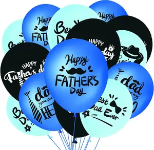 Fathers Day Gift 50PCS Happy Father's Day Party Decorations Latex Balloons - Best Dad Ever Party Supplies Favors Wall Decor Balloon