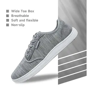 HOBIBEAR Men's Sporty  outdoor run Sneakers low top casual trainers Walking Shoes Closed Athletic Training Sports Shoes Runner Footwear White Running