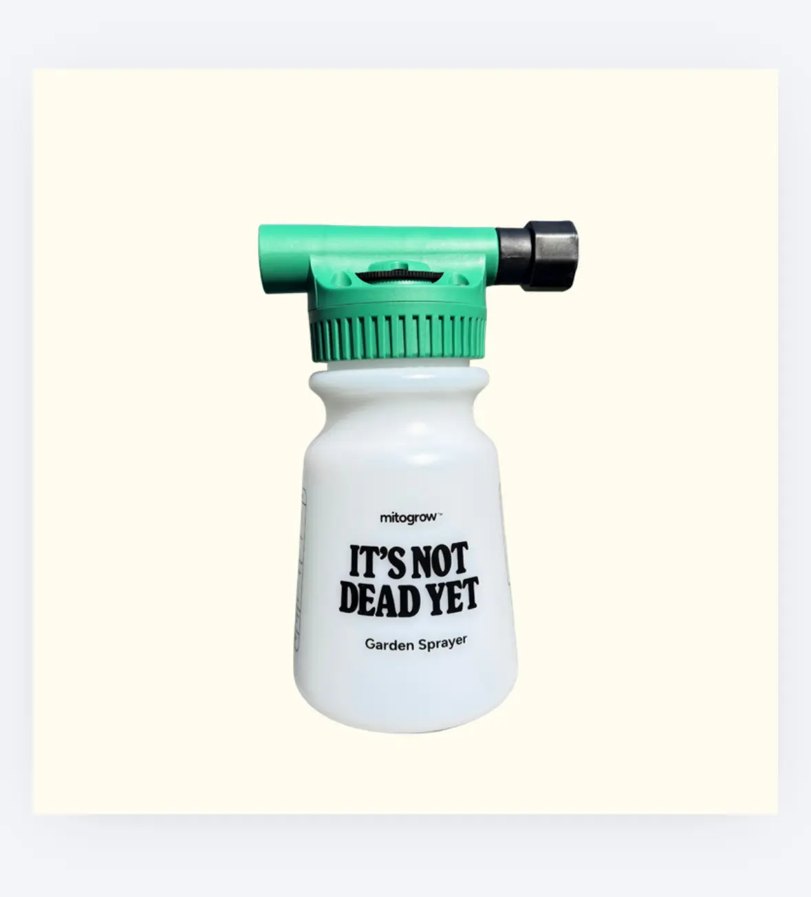 MitoGrow Garden Hose-End Sprayer - Easy-Attach, Durable, Precise 26 oz Capacity Watering System Nozzle for Lawns, Gardens, Large Planters