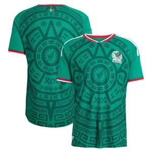 2026 Green Mexico football stadium, geometric pattern, breathable lightweight football shirtRAIMENTRY