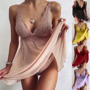 Sexy Plus Size Lace Lingerie Set | Sheer Babydoll up to 5XL Underwear Womenswear