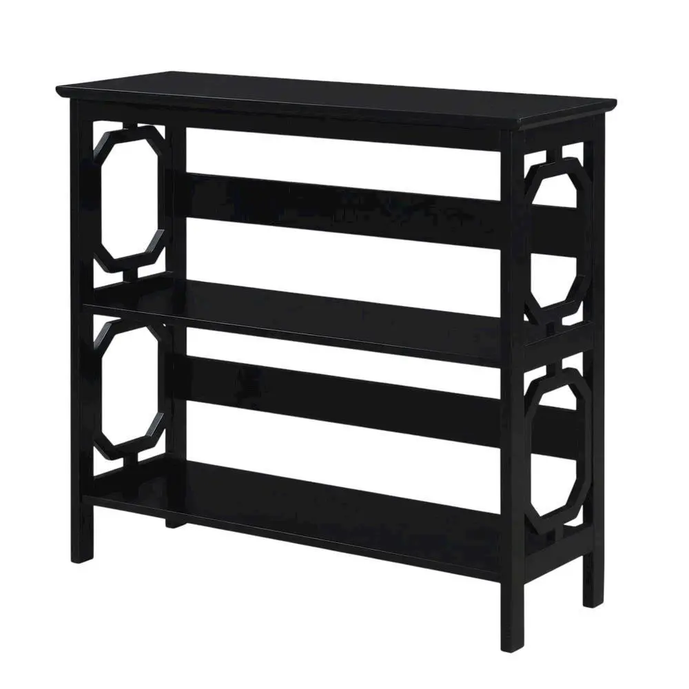 Wooden 3-Tier Bookcase with Non-Lead Base Paint for Stylish Storage