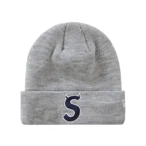 Supreme New Era S Logo Beanie (FW22) Heather Grey