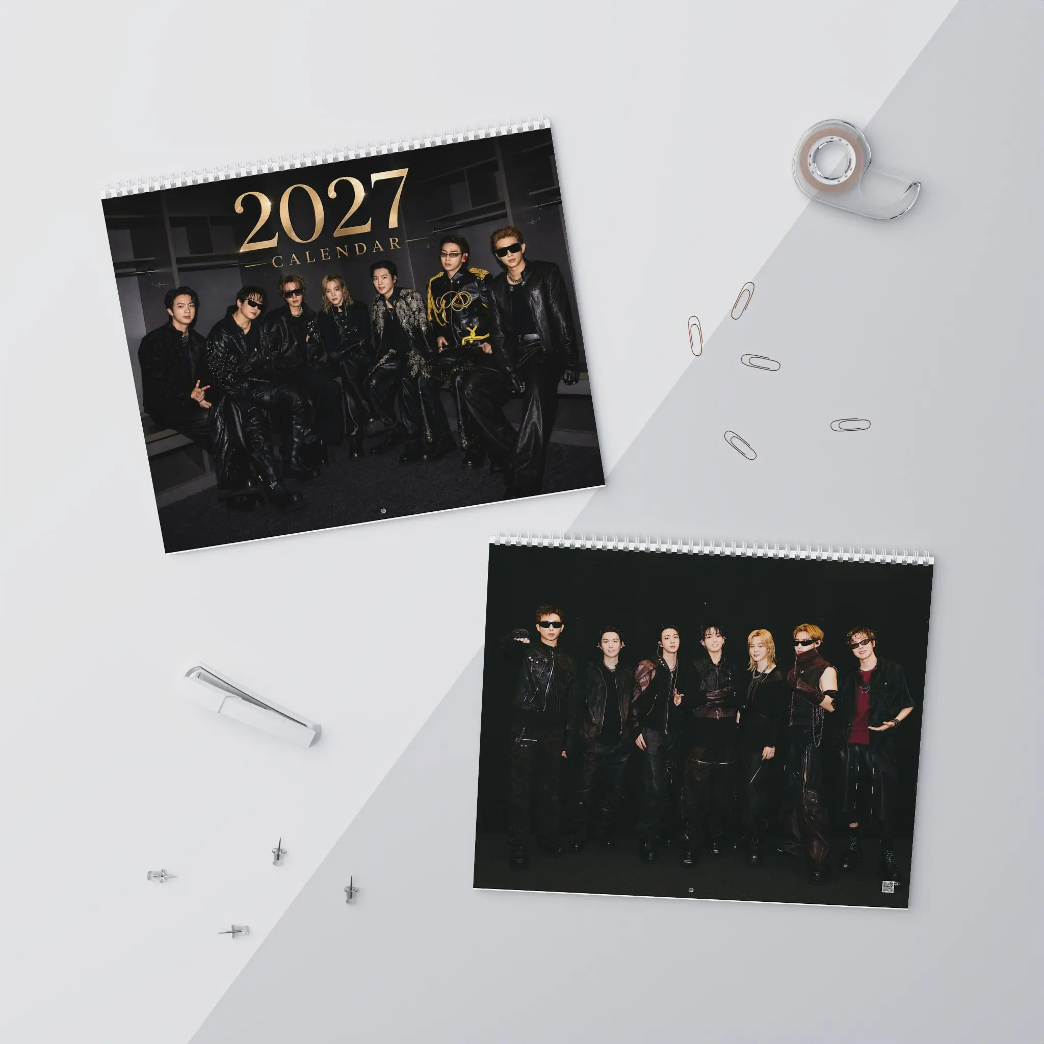 Bangtan 2027 Desktop Calendar Wall Calendar | K-pop Poster Style, Monthly Planner