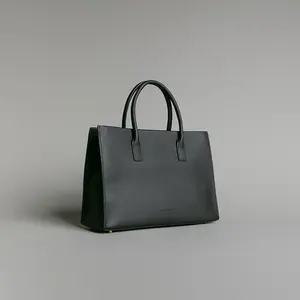 Women's Real Genuine Leather Tote Bag with Zipper, Adjustable & Removable Strap, Laptop Computer Bag for Work/Travel, Shoulder Bag with Top Handel