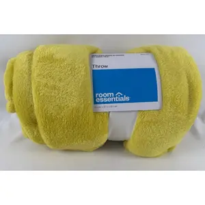 Room Essentials Yellow Throw Blanket - Soft & Machine Washable