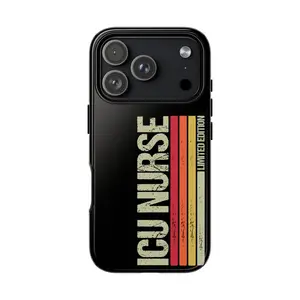 ICU Nurse Phone Case, Retro ICU Nurse Gift, RN Tough Case, Critical Care Nurse iPhone Case, Nurse Appreciation Gift Cover