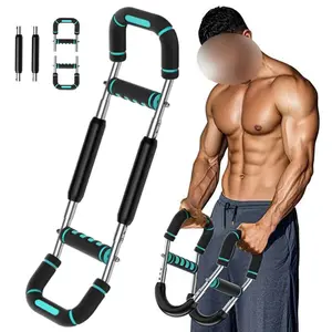 Adjustable Power Twister Bar Arm Trainer, Chest & Arm Strength Training Equipment for Men, Portable Upper Body Workout Tool for Home Gym Fitness