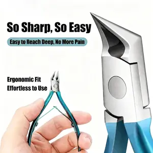 1/2 set of nail clippers, household manicure tools, stainless steel eagle-nose pliers, hard and thick nail trimming knife, nail groove pliers, manicure tools for hands and feet care, professional exfoliation tools