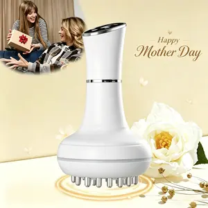 【Mother's Day Gift】Adjustable Portable Electric Body Massage Brush - Battery-Powered, USB Rechargeable,  Multiple Vibration Modes, Ergonomic Design, Skin-Friendly Head, Lightweight, Fatigue-Relief, Daily Use for Adults, Home & Travel Eye & Body Massager s