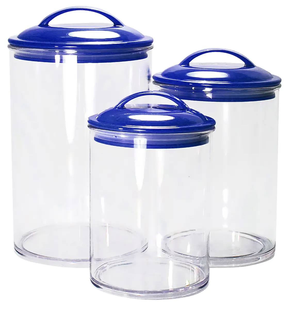 6pc Acrylic Canister Set Inidgo